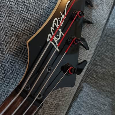 B.C. Rich Ironbird Bass 1987 - 1995 - Black Reverse Headstock Ultra Rare image 2