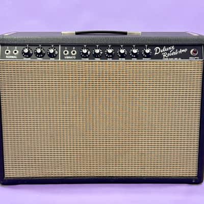 Fender Deluxe Reverb 1965 - Early Blackface FEIC w/Fender cover and Footswitch image 24