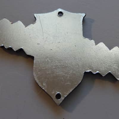 "Conqueror" Guitar Headstock Badge/Emblem/Logo Vintage 1960's Silver/Black N.O.S. image 2