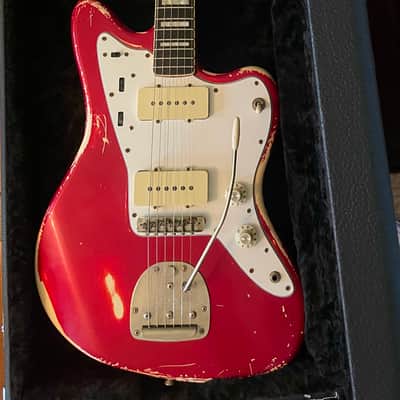 Fender MIJ JM66B Jazzmaster 1990's Candy Apple Red Nitro Relic Seymour Duncan Antiquities image 20