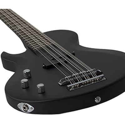 Schecter dUg Pinnick DP-12 Left Hand Solid Body Bass Guitar Ebony/Satin Black - 460 - Used image 11