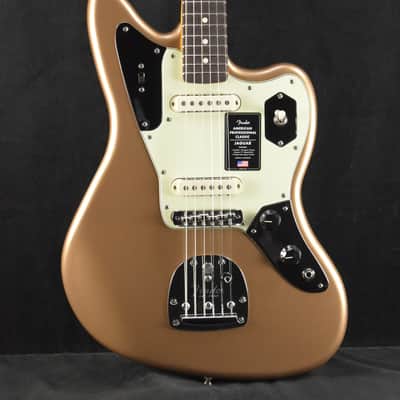 Fender American Professional Classic Jaguar Faded Firemist Gold Rosewood Fingerboard image 1