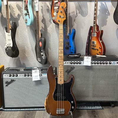 Fender Precision Bass Guitar in Mocha Brown w/ Case 1974 image 12