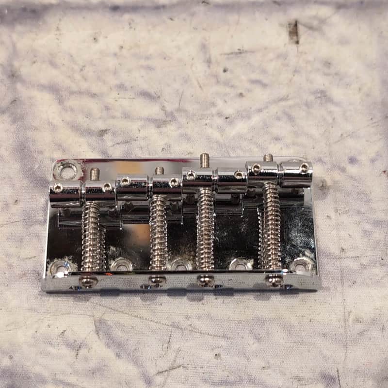 Unknown 4 String Bass Guitar Bridge image 1