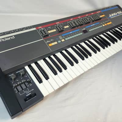 1984 Roland Juno-106 Analog Polyphonic Synthesizer w/OHSC, Serviced and Upgraded, MIJ