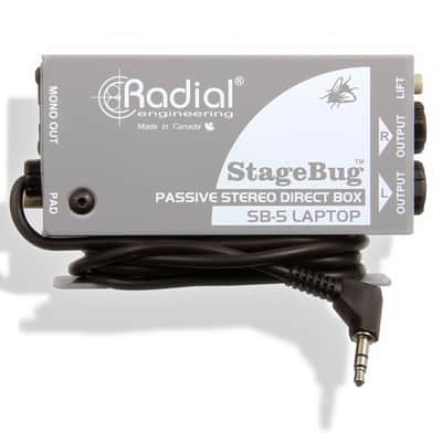 Radial StageBug SB-5 Laptop Compact Stereo DI Direct Box image 3