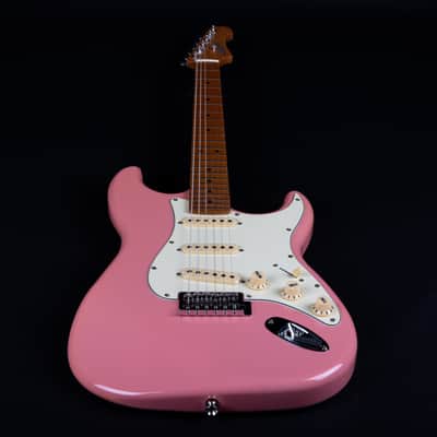 Electric Guitar Jet Guitars JS-300 JS300 BGD Burgundy Pink Free Setup image 5