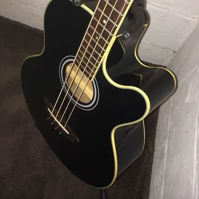Ibanez AEB5E Black Acoustic Electric Bass Guitar built in tuner, pre amp, EQ image 6