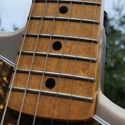 Fender Standard 'Fire Series' Stratocaster Worn Shoreline Gold 1996 Ensenada image 11
