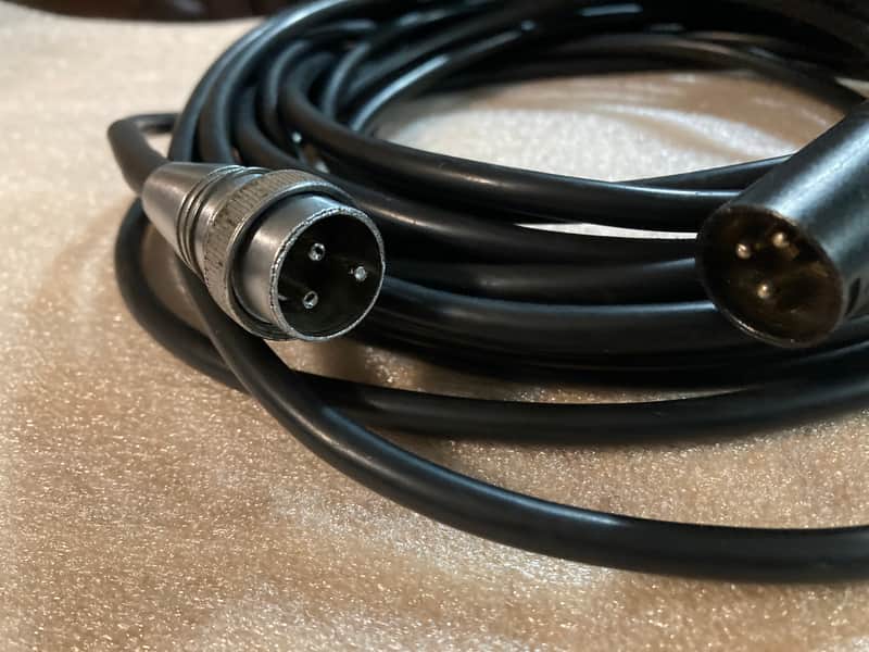 3 pin Amphenol to 3 pin XLR adaptor cable for older Shure and EV Microphones image 1