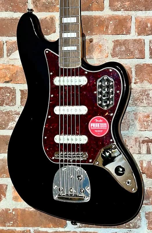 NEW Squier Classic Vibe Bass VI - Black, Ships Fast With A Pro Set Up! image 1