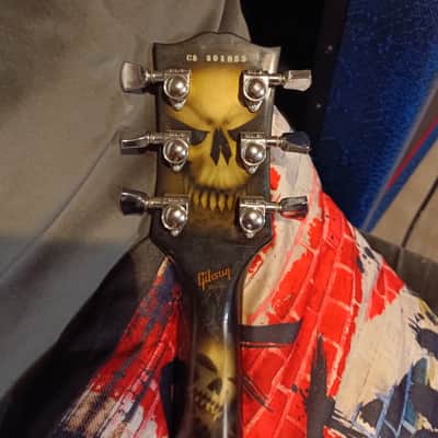 Gibson les Paul custom shop graphic Rare 2012 - Skull graphic image 5