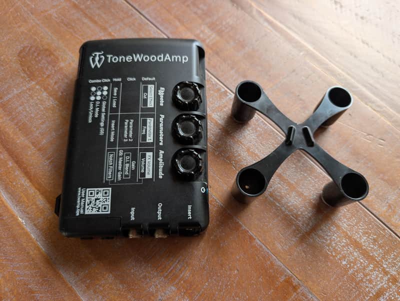 ToneWood Amp Attachable Acoustic Guitar Multi FX Unit Black No Issues image 1