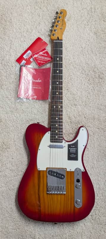 Mint Fender Player II Telecaster guitar, Rosewood Fingerboard, Aged Cherry Burst image 1