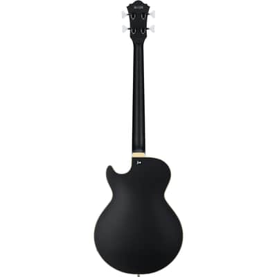 Ibanez AGB200 Artcore Semi-Hollow Electric Bass, Black Flat image 5