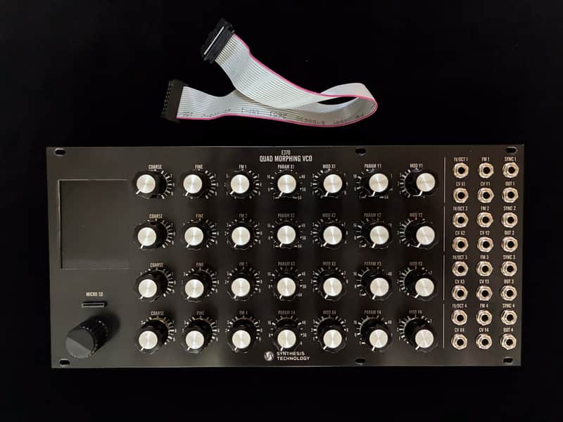 Synthesis Technology Quad Morphing E370 Quad Morphing VCO 2010s - Black image 1