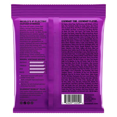 Ernie Ball 2250 Classic Pure Nickel Power Slinky Electric Guitar Strings, 11-46, 2PK image 3