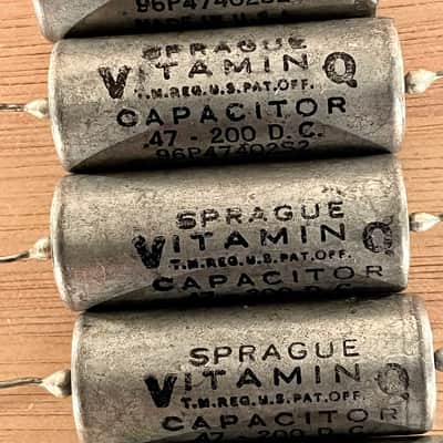 NOS Sprague .22uF 200V Vitamin Q (qty5) For Tube Mic, Hi-Fi , Tube Amp, Mic Pre Amps image 2