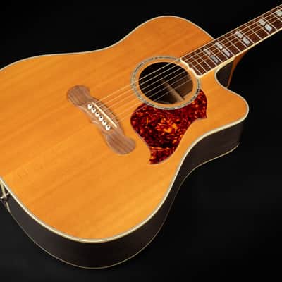 2017 Gibson Songwriter Deluxe Studio EC Rosewood - Antique Natural | USA All Solid Dreadnought Acoustic Guitar Pickup Cutaway | CoA OHSC image 6