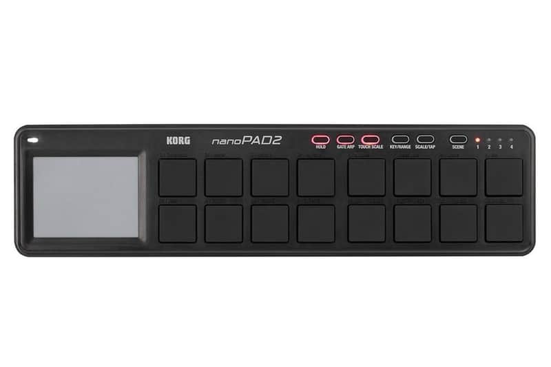 Korg nanoPAD2 Slim-Line USB Pad Controller - Black image 1