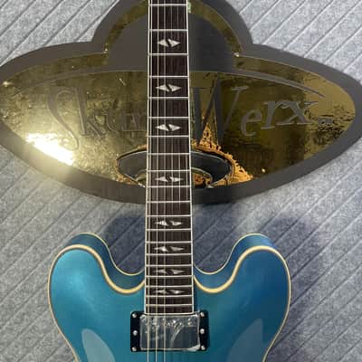 Firefly FF338 PRO LAST ONE! Metallic Blue Foo Fighters Dave Grohl 335 Gibson Trini Lopez image 3