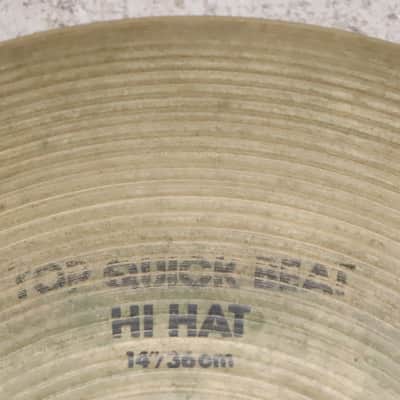 Zildjian 14" A. Avedis Quick Beat Hi Hat Cymbals Vintage 1980's image 4
