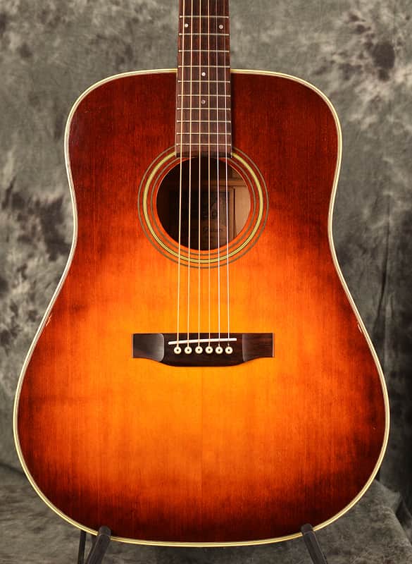 Alvarez Vintage 5031 Dreadnought Acoustic Beautiful Birdseye Maple Sunburst Body w case included image 1
