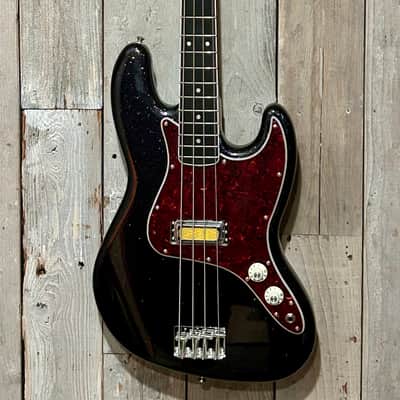 NEW Fender Gold Foil Jazz Bass - Black Sparkle, In Stock and Ships Fast and Free! Pro Setup Included! image 2