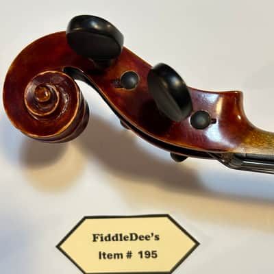 Vintage German violin 4/4 1920s - deep reddish finish high gloss varnish image 5
