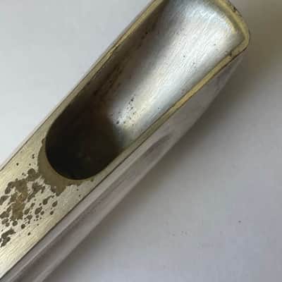 Vintage Selmer C** Long Shank Metal Alto Saxophone Mouthpiece with Selmer Ligature and Cap image 5