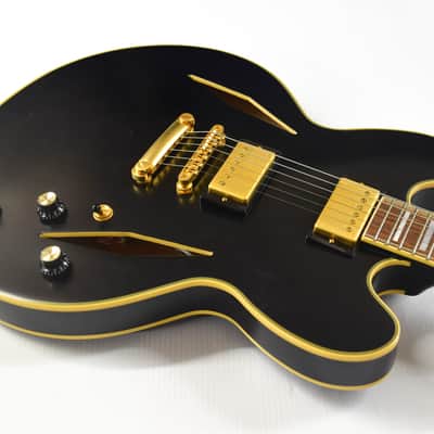Epiphone Emily Wolfe Sheraton Stealth Semi-Hollow [DEMO] 2022 - Black Aged Gloss image 4