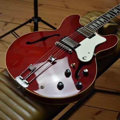1987 Epiphone Japan Riviera Wine Red, Terada Factory Made, MIJ, RARE, Oasis, Noel Gallagher image 2