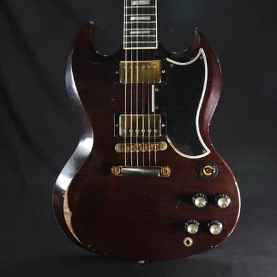 Gibson Custom SG Custom Figured Electric Guitar - Dark Walnut, Heavy Aging 941 image 9