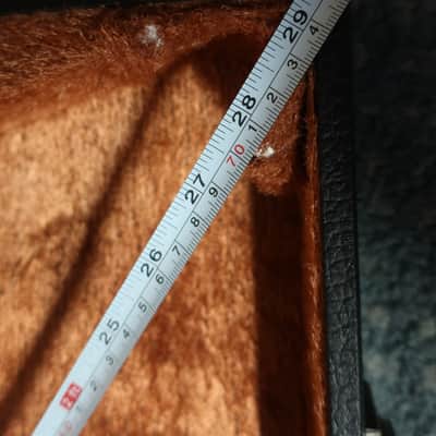Vintage 1970s 1980s Gibson Ibanez Greco Epiphone Asymmetrical Offset Body Case Fits 45 X16 X 2.5  Models Korina Explorer Greco Explorer Hammer Standard Fits Many Models Brown Fuzzy Lining Rare Well Made image 6