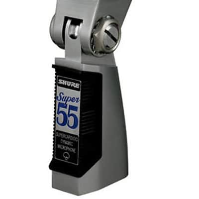 Shure SUPER-55 Deluxe Vocal Mic, Chrome with Blue Foam image 2