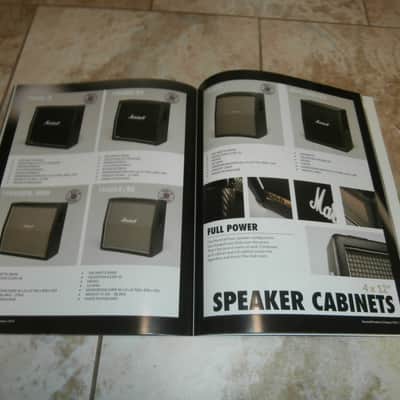 2014 Marshall Amplification Full-Line, Full-Color Catalog! Case Candy, Paperwork! image 4