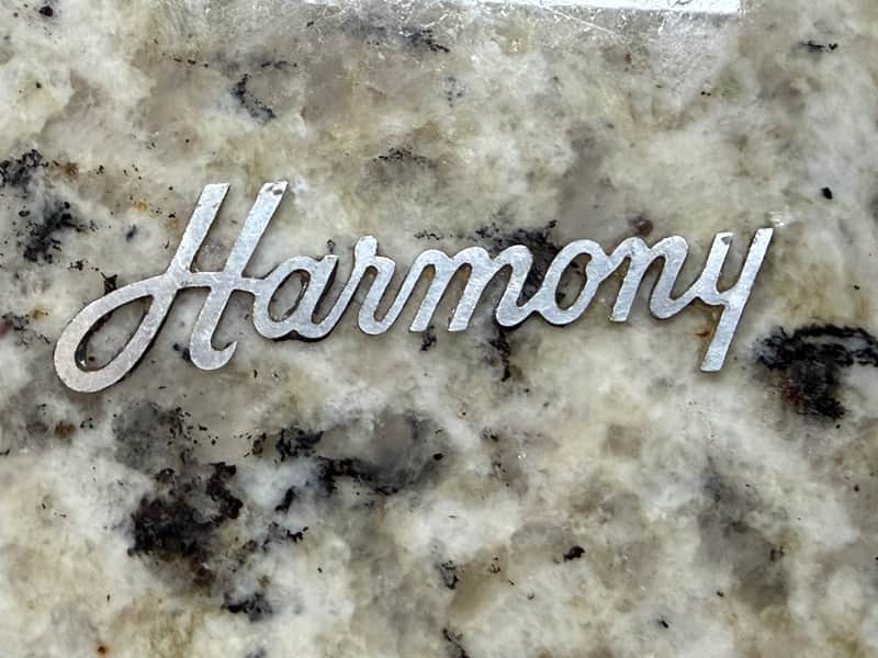 Harmony Headstock Logo Original Emblem 60s image 1