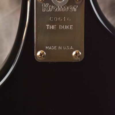 1983 Headless Aluminum Neck KRAMER Duke Deluxe Bass - Black image 15