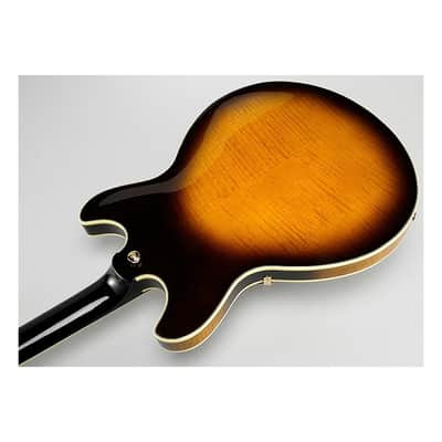 Ibanez John Scofield Signature JSM100 Hollow-Body Electric Guitar, Bound Ebony Fretboard, Vintage Sunburst image 9