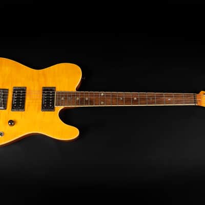 2023 Fender Special Edition Custom Telecaster FMT HH mit Indian Laurel Griffbrett - Amber | Set Neck Seymour Duncan Humbucker Coil-Tap Kluson Locking Tuner 2,41kg | Gigbag Bild 2