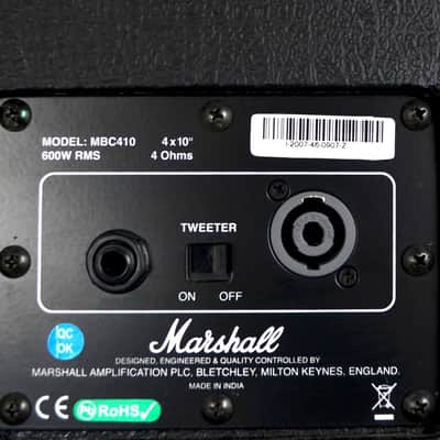 Marshall MBC 410 Bass Cabinet Black image 5