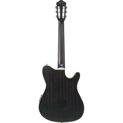 IBANEZ Tim Henson Signature Nylon Guitar Left Hand, Transparent Black Flat image 2