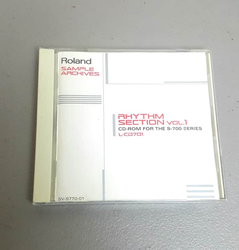 Roland L-CD701 "Rhythm Section Vol 1" Sampler CD Rom Library - S-770/750/760 SP-700 image 1
