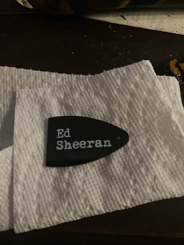 PRS Truss rod cover 2026 - Black and white image 1