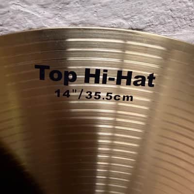 Pearl 14" Student Model Hi-Hat Cymbals Pair – Brand New – Brass Finish – Top & Bottom Set image 3