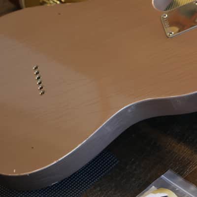 2017 K-Line Truxton Thinline Electric Guitar Factory Relic Rose Gold + HSC image 16