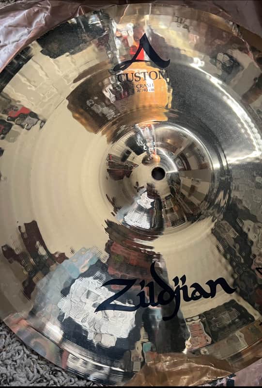 Zildjian 16” A Custom Crash Cymbal — Excellent condition/ Like New — Brilliant image 1