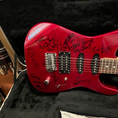 jackson electric guitar  candy apple red image 2