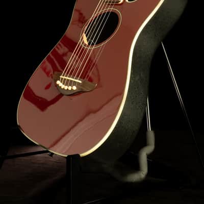 2005 Fender Telecoustic Electric-Acoustic Guitar | Fishman Electronics | Crimson Red | Telecaster Style image 4