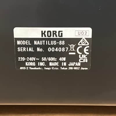 Korg Nautilus 88 Keyboard Workstation; Serial No: 4087 | Second Hand image 14